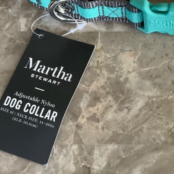 NWT New Martha Stewart adjustable nylon dog collar Size 16 (neck 14-20”) - Picture 9 of 13
